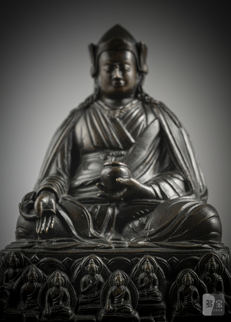 A BRONZE FIGURE OF PADMASAMBHAVA - 图4